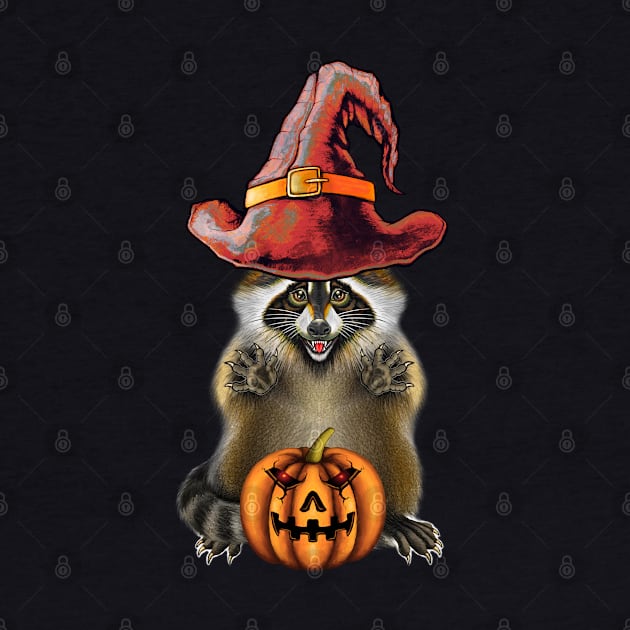 Raccoon Halloween by Artardishop